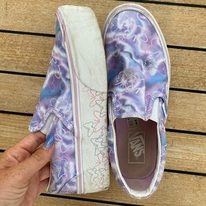 Vans “Butterfly Dreams” platform slip ons